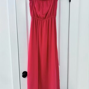 Forever 21 Coral Red Summer Maxi Dress